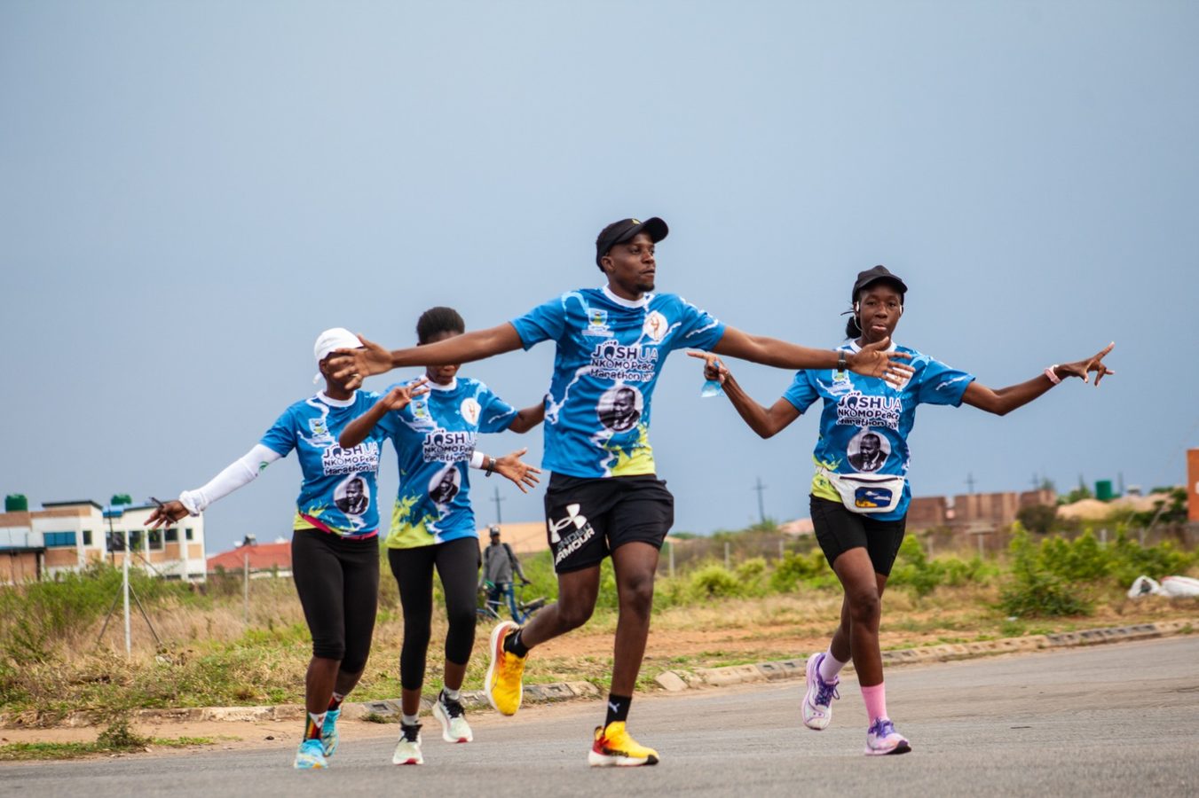 Athletes at starting line