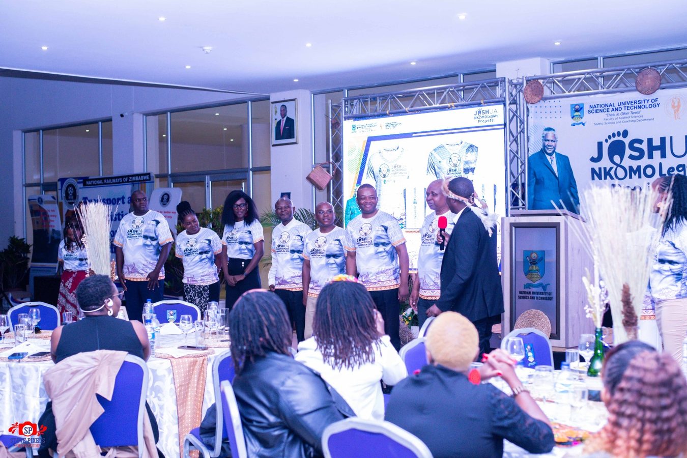 Marathon finish line crowd